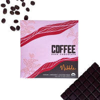 Nibble Chocolate bar — Coffee dark chocolate, 65 g.