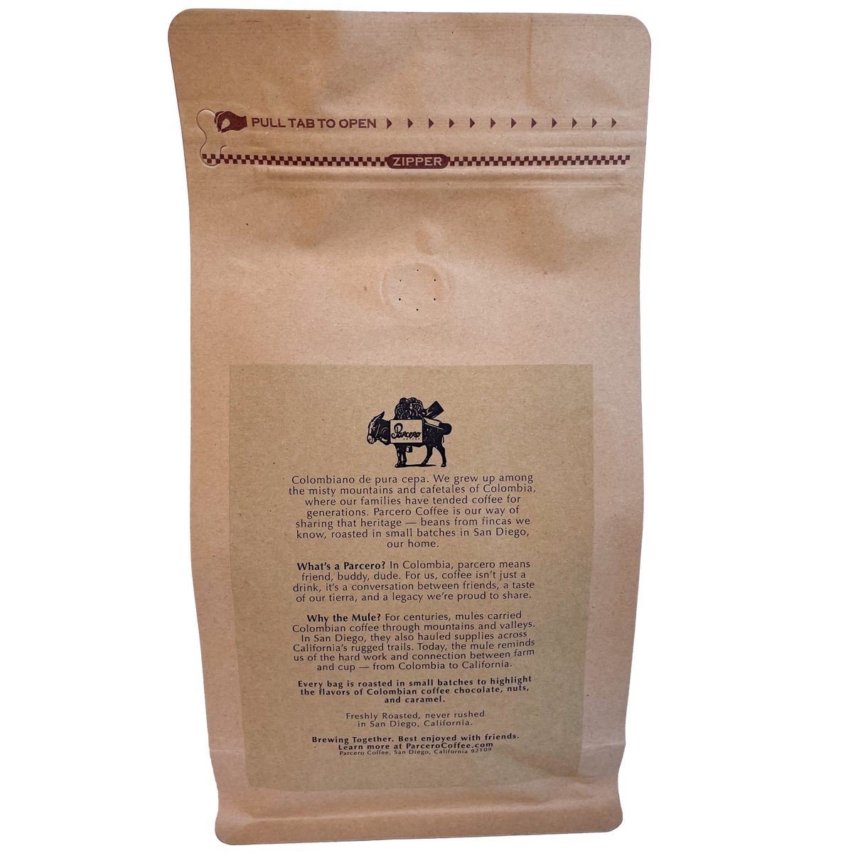 Parcero Coffee Medium Roast |  Presented by Nibble Chocolate