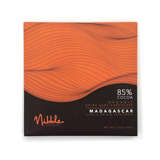 Vegan Extra Dark Chocolate |85% Madagascar |Nibble Chocolate