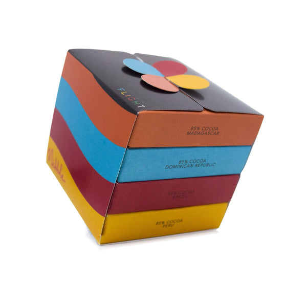 Chocolate Gift | Four Bar Flight Gift 85% Cocoa | Nibble Chocolate - Nibble Chocolate
